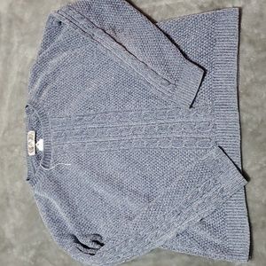 Pink Rose - Blue Sweater